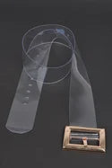 PLUS SIZE  Oversized Transparent PVC Belt