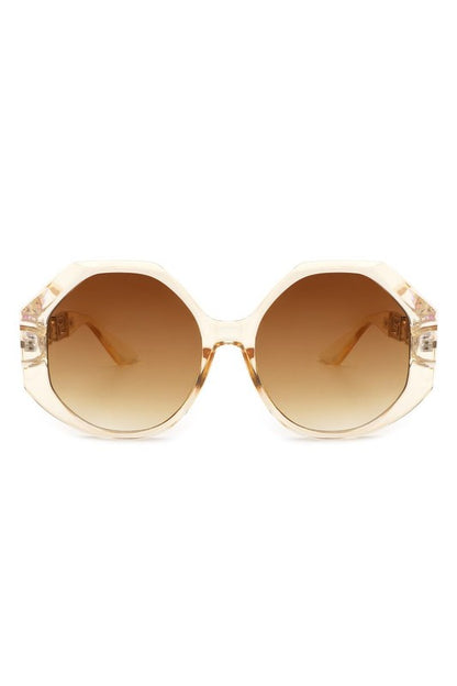 Round Circle Geometric Fashion Oversize Sunglasses