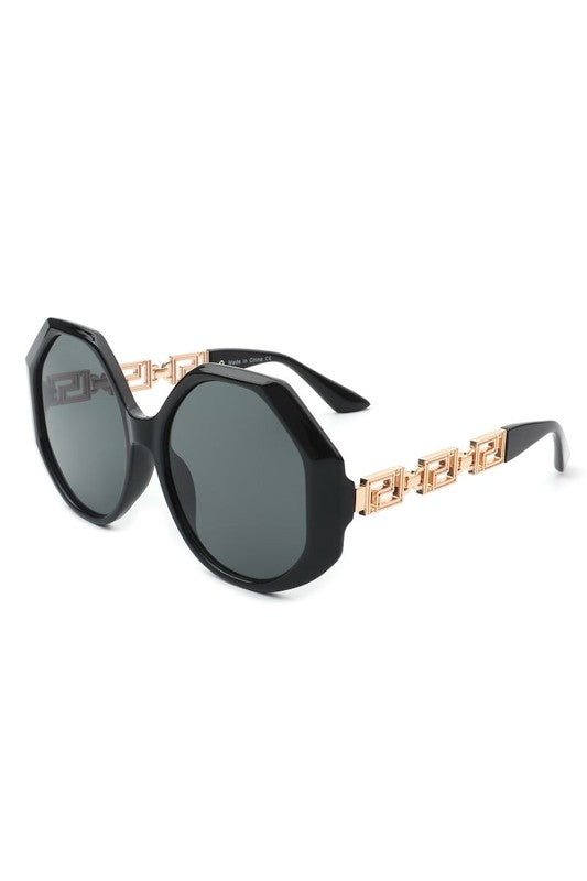 Round Circle Geometric Fashion Oversize Sunglasses