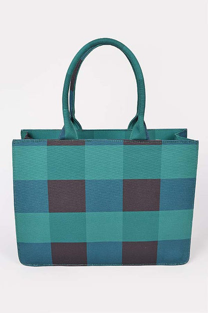 BOSS BABE CHECKER TOTE