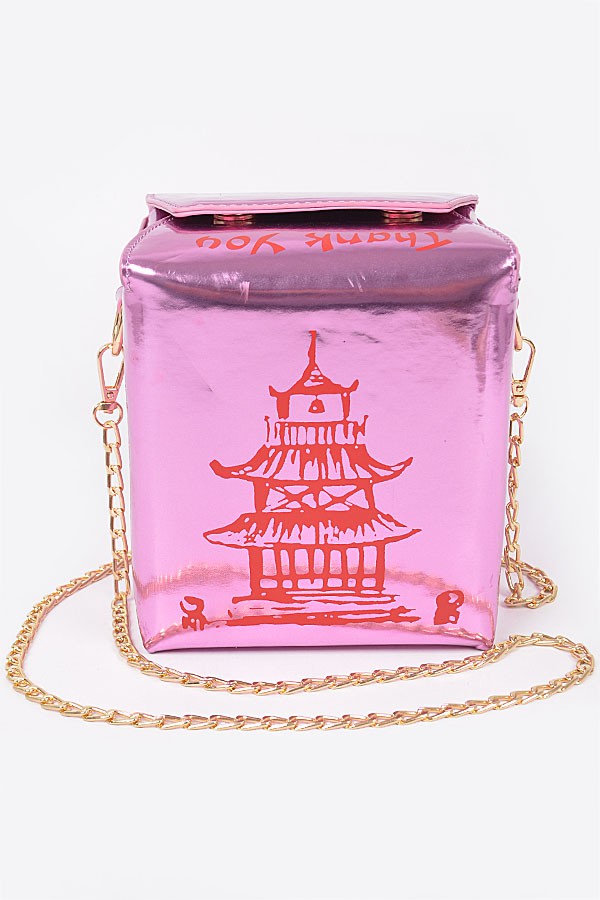 TAKE OUT BOX METALLIC PURSE