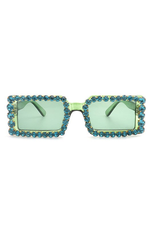 Rectangle Diamond Rhinestone Square Sunglasses