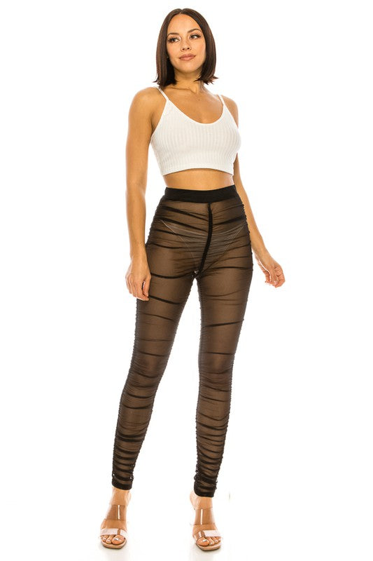 MESH LEGGINGS-BLACK