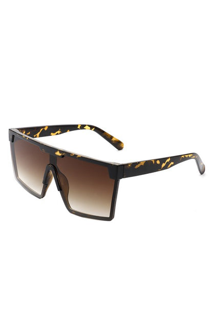 Oversize Square Flat Top Fashion Women Sunglasses