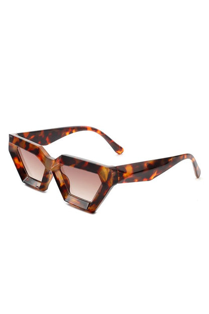 Retro Square Chunky Cat Eye Fashion Sunglasses