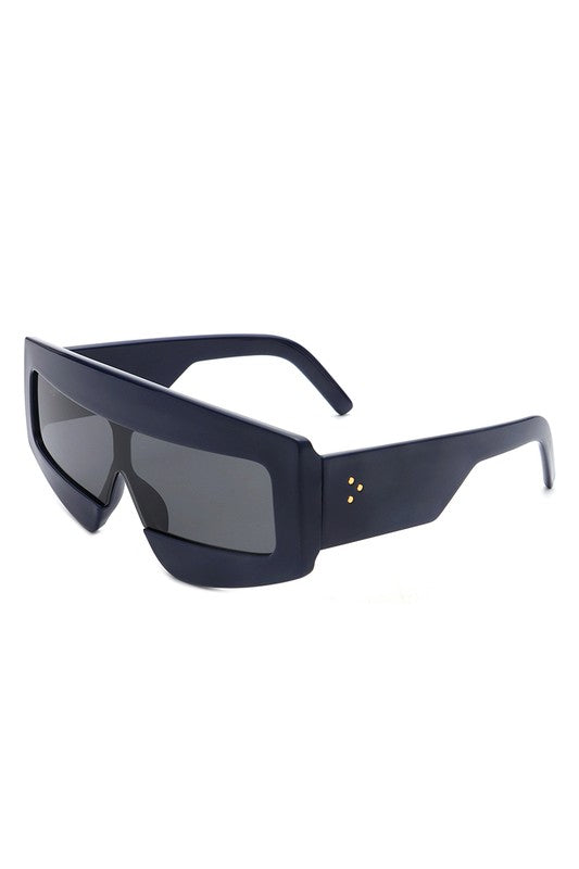 Rectangle Oversize Square Flat Top Sunglasses