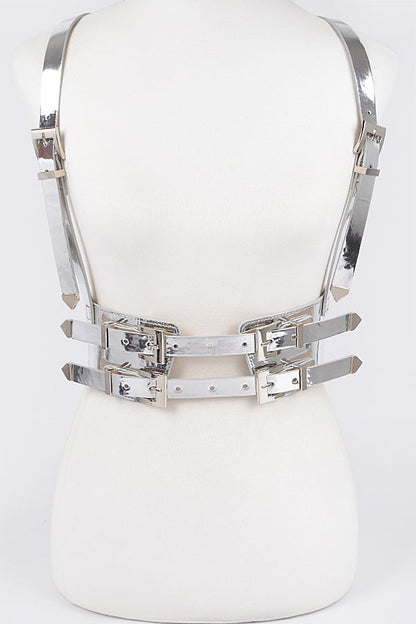 Plus Size Harness With Metal Buckle