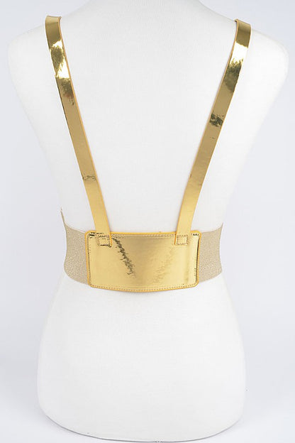 Plus Size Harness With Metal Buckle