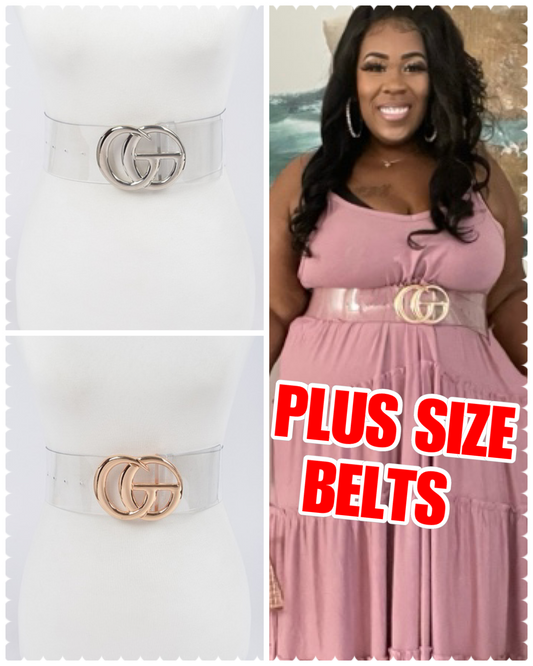 GG Oversized Buckle Plus Size Belt
