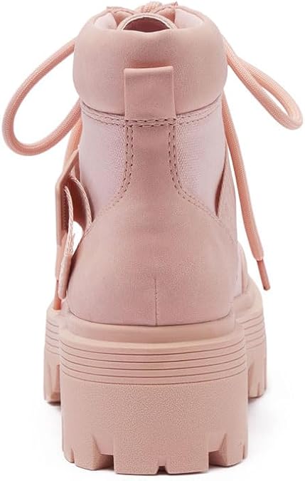 CURRENT MOOD" PINK"CHUNKY HEEL ANKLE BOOTS