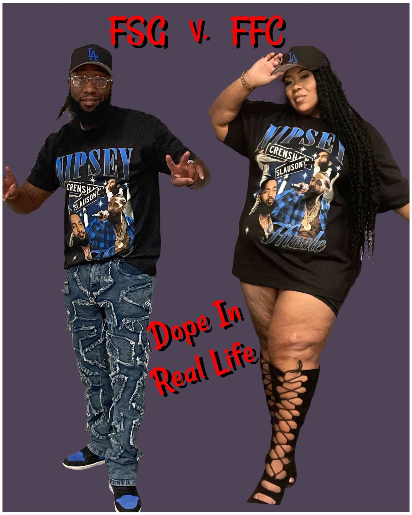 UNISEX PLUS SIZE GRAPHIC TEE-NIPSEY