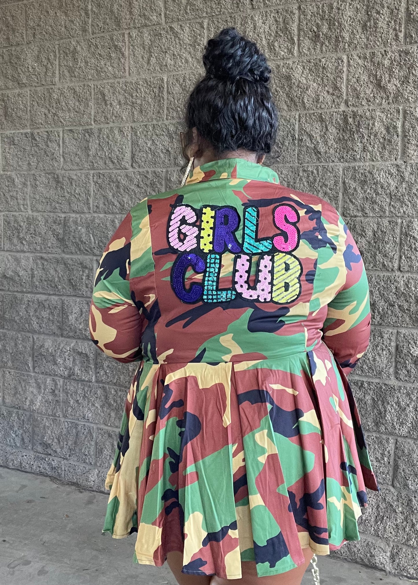 BIG DEAL CAMO GIRL CLUB JACKET