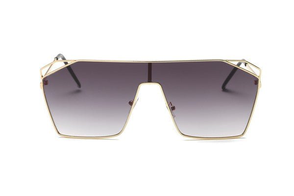 Square Oversize Tinted Fashion Sunglasses