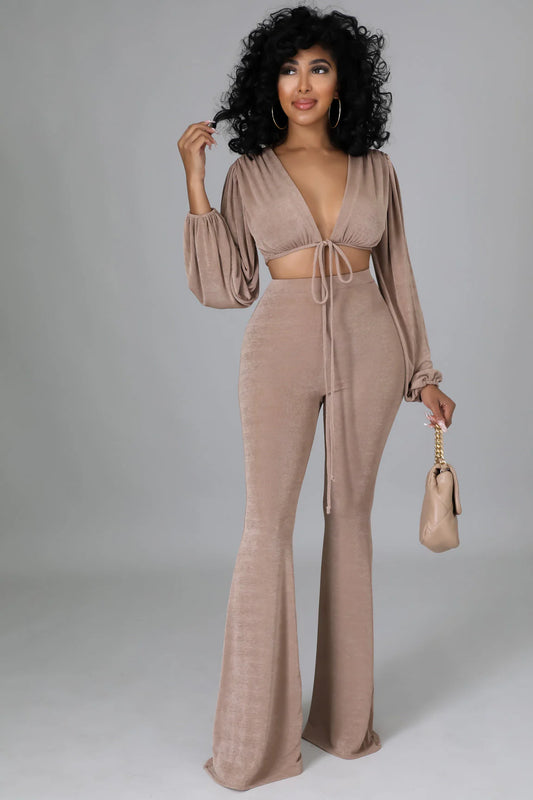 Angelique 2-Piece Set -TAUPE