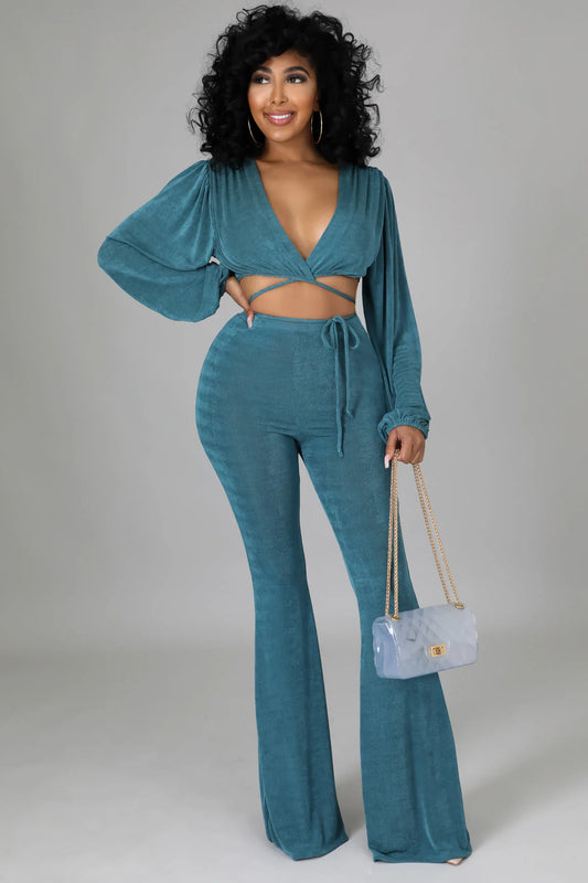 Angelique 2-Piece Set -TEAL