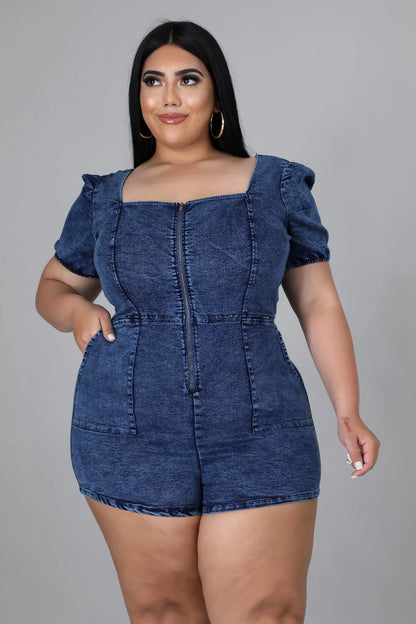 THE BIG BARBIE DENIM ROMPER