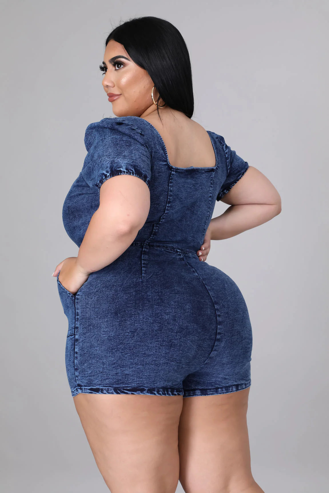 THE BIG BARBIE DENIM ROMPER