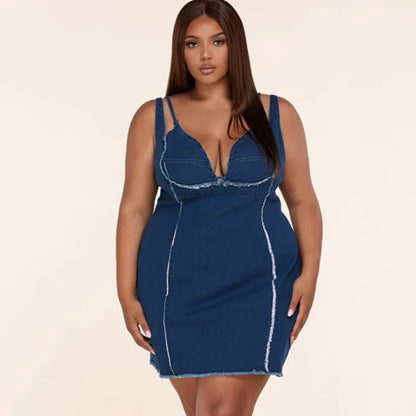 FUN TIME DENIM DRESS