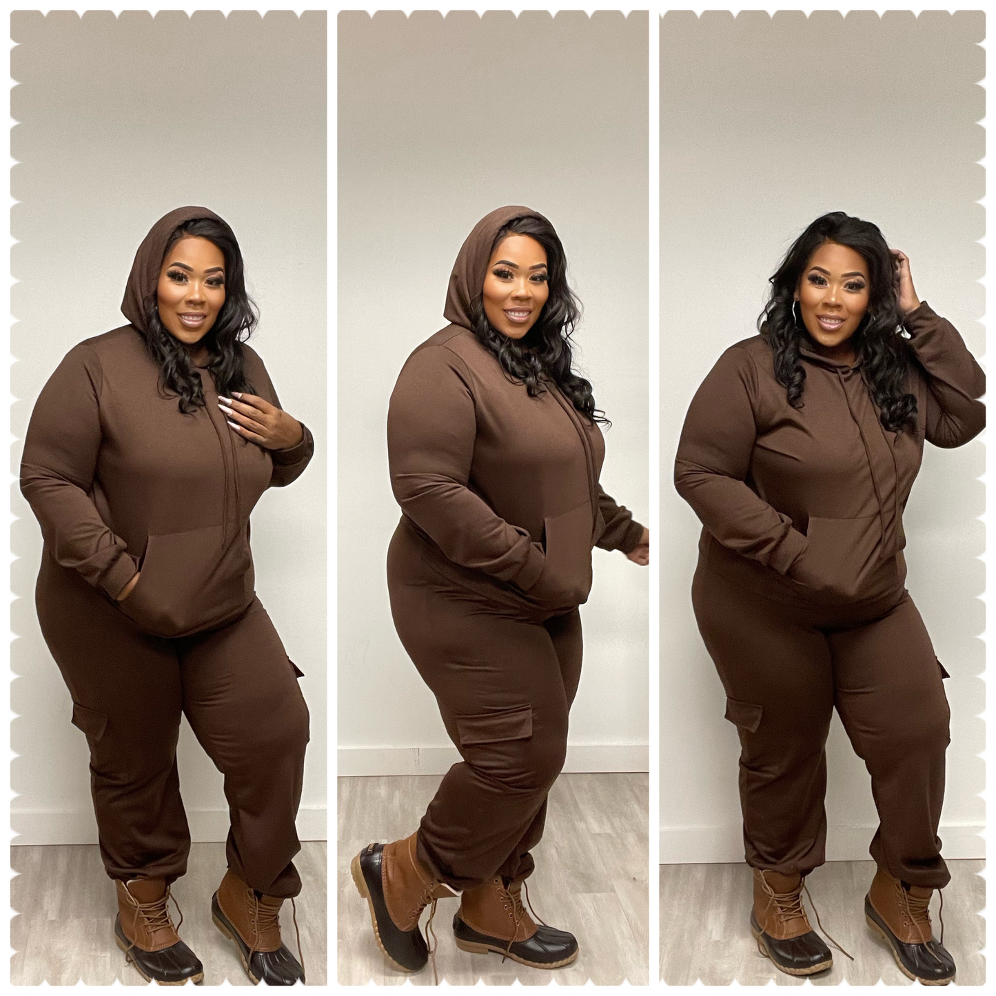 HOODED CARGO TWO PIECE JOGGER SET